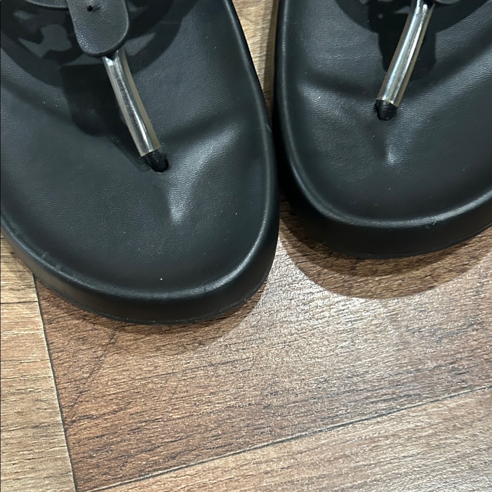 Tory Burch Black Cutout Sandals - Picture 5 of 9